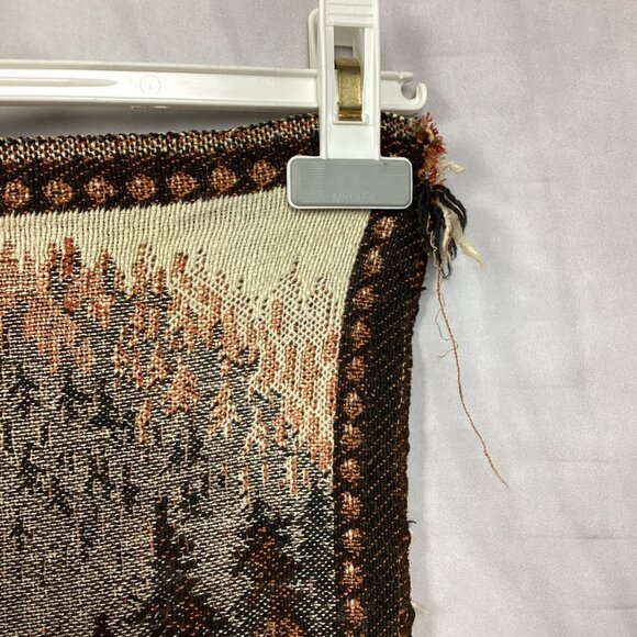 Vintage French Deer Eagle Mountains Tapestry - Picture 11 of 11